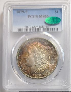 1879 S $1 PCGS MS66 Toned CAC 