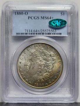 1880-O Morgan $1 PCGS MS64+ CAC 