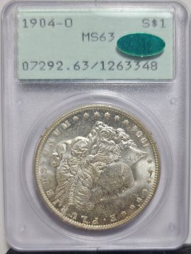 1904 O 1 PCGS MS63 CAC Rattler 