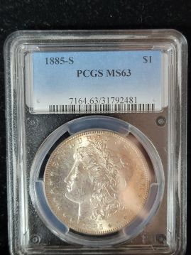 1885 S $1 PCGS MS63   31792481