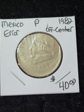 1982 Mexico Error - Off Center