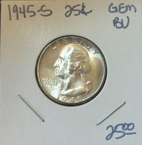 1945-S 25C Uncirculated