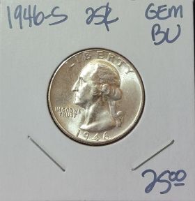 1946-S 25C Circulated