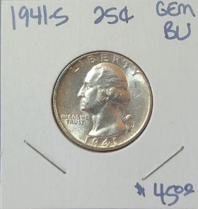 1941-S 25C Uncirculated