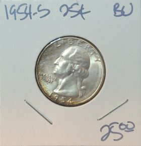 1954 S 25C Uncirculated