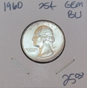 1960 25C Uncirculated