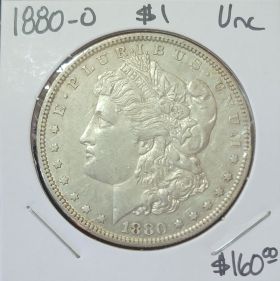 1880 O $1 Uncirculated UNC