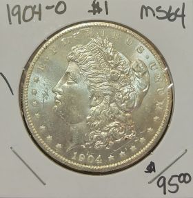 1904-O $1 Morgan Silver Dollar Uncirculated #002