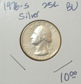1976-S 25C Silver Quarter Uncirculated