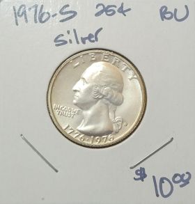 1976-S 25C Silver Quarter Uncirculated #002