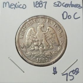 Mexico 1887 50 Centavos DoC