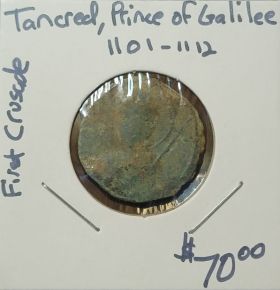 Tancred, Price of Galilee 1101-1112 AD First Crusade Coin #002