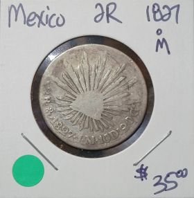 1827 Mexico 2 Reales