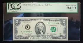 1938-E 2003A $2 Federal Reserve Bank Note PCGS 68 PPQ