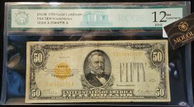 $50 1928 Gold Certificate Fr. 2404 Woods Mellon