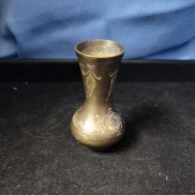 Vintage Silver Toned Mini Vase