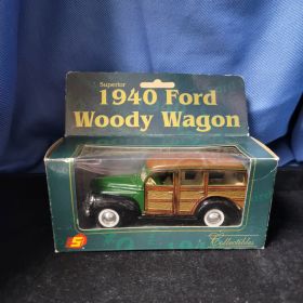 1940 Ford Woody Wagon Car Toy in Box Superior Brand