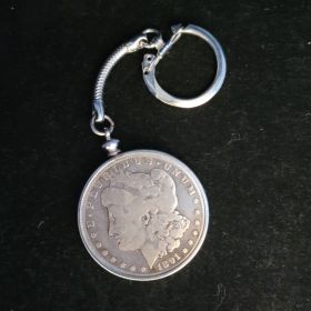 Keychain Morgan Dollar Minted 1891