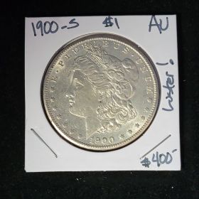 1900-S $1 Morgan Silver Dollar AU