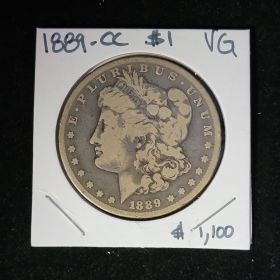 1889-CC $1 Morgan Silver Dollar VG