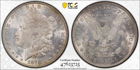 1878 7TF $1 Silver Morgan Dollar PCGS MS61 Reverse of 1878 47623725