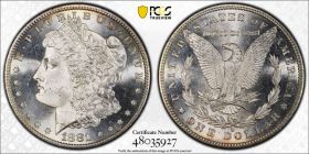1881-S $1 Silver Morgan Dollar PCGS MS65  48035927