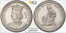 1893 Isabella Commemorative Quarter 25C PCGS Unc Details 45969917