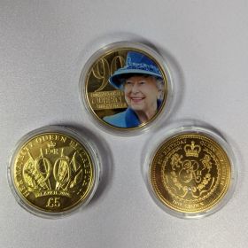 3 Commemorative Proof Coins Her Majesty Queen Elizabeth II 90th Birthday 2016
