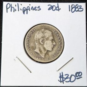 1883 20C Silver Coin Philippines