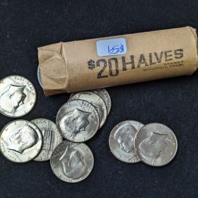 40 Coins 1976 Half Dollars Clad Original Bankroll