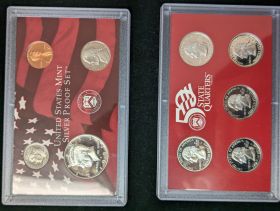 9 Coins 1999 US Silver Proof Set State Quarters 50C 10C 5C 1C