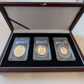 1976-S 3 Silver Coin Set PCGS PR69DCAM $1 50C 25C Half Dollar Quarter