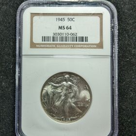 1945 P 50c Silver NGC MS 64 3030110-062