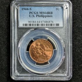 1944-S Centavo PCGS MS64RB US Philippines 1c 90184.64 47486876
