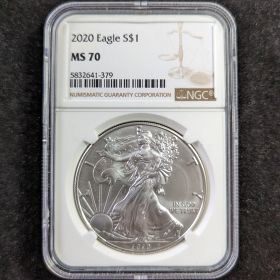 2020 Eagle $1 NGC MS 70 5832641-379