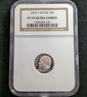 2005-S Proof Silver Dime 10c NGC PF70DCAM 1955430-141