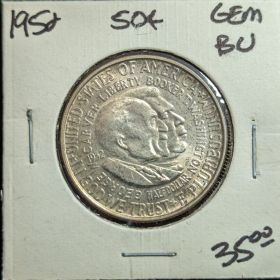 1852 50c Fifty Cent Coin Gem BU