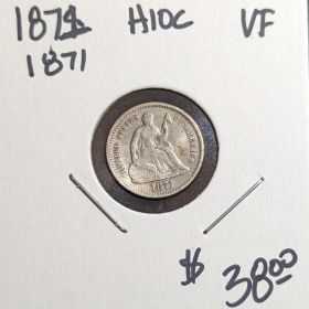 1871 w/A H10c VF Details