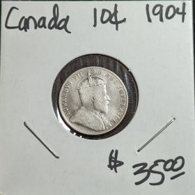 1904 Canada 10c Ten Cent Coin