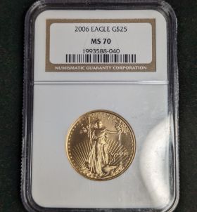 2006 $25 Gold Eagle NGC MS 70 1993588-040