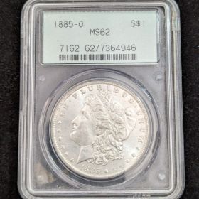 1885-O Morgan Silver Dollar PCGS MS62 S$1 7162.62/ 7364946