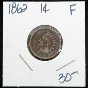 1862 1c Indian Head F