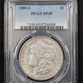 1889-S $1 Morgan Silver Dollar PCGS XF45  47244568