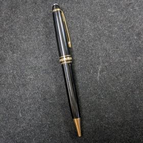 Mont Blanc Meisterstuk sillver/gold Black BALLPOINT Pen .925