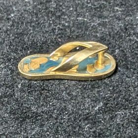 Y2K Flip Flop Sandal Pendant for Necklace 14k Gold 1.74 grams