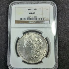 1883-O $1 Silver Morgan Dollar NGC MS63  2587121-003