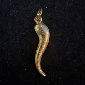 14K Gold Gold Horn Cornicello Pendant