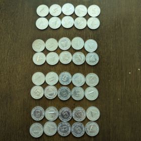 Lot of 40 Coins Nicaragua 5c Centavos year 1974