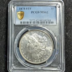 1878 8TF $1 Silver Morgan Dollar PCGS MS62  44168388