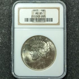1923  $1 NGC MS65 Silver Peace Dollar 211243-095
